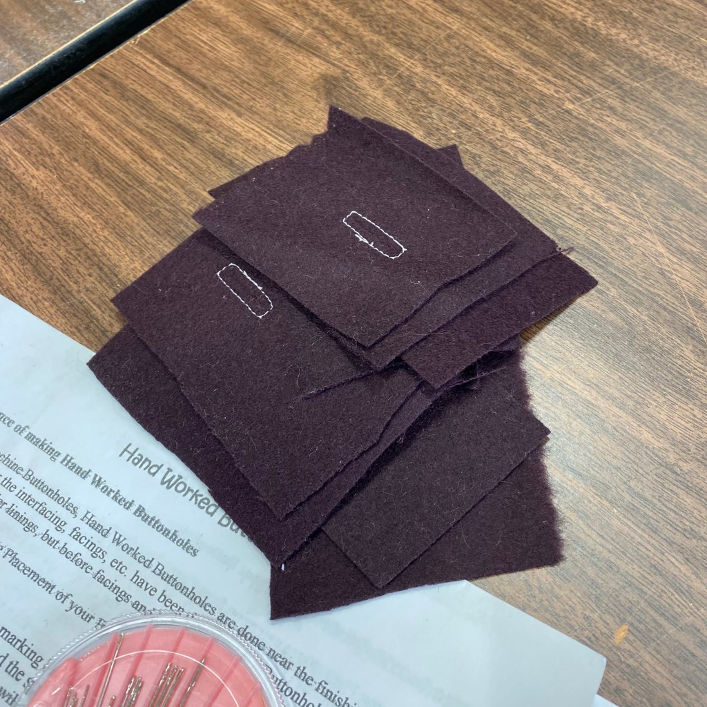 Hand Worked Buttonholes